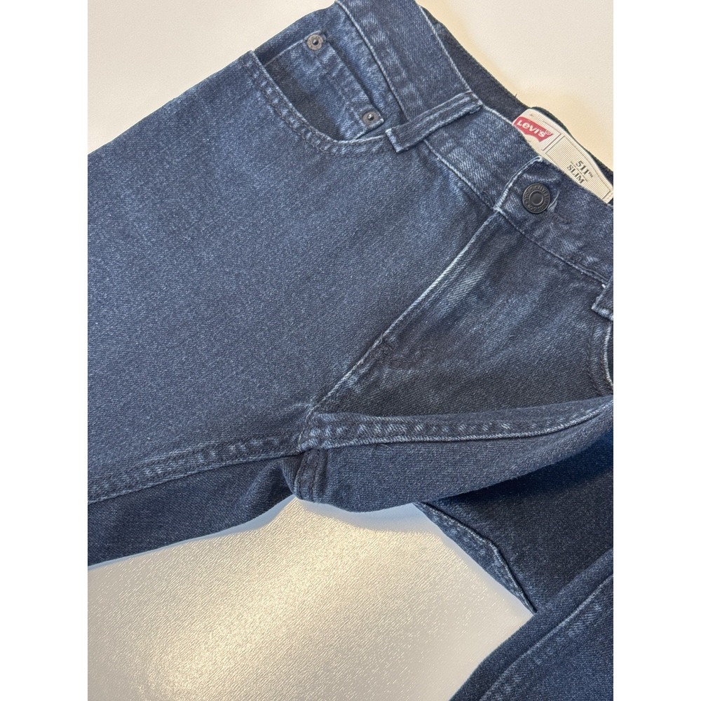 Levis 511 Slim Boys Jeans Dark Wash Indigo Size 12 Regular 26x26 6157-508 - Picture 3 of 9